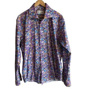 Kurt River Kelsey Spread Slim Fit Floral Button Up Shirt XL